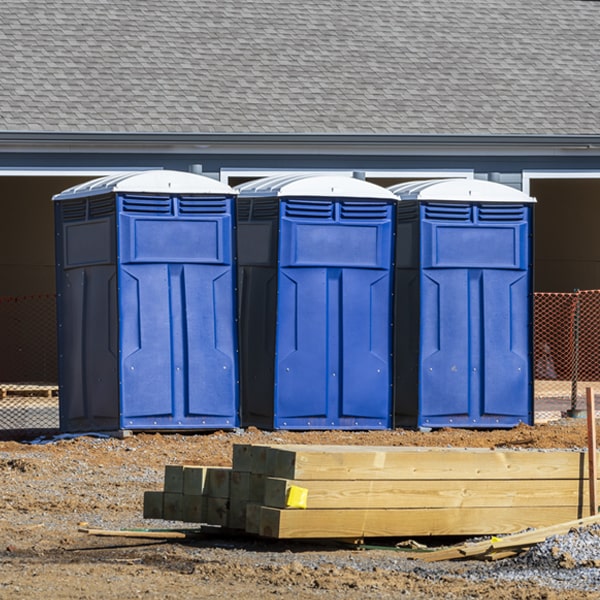 is there a specific order in which to place multiple porta potties in Kensington California